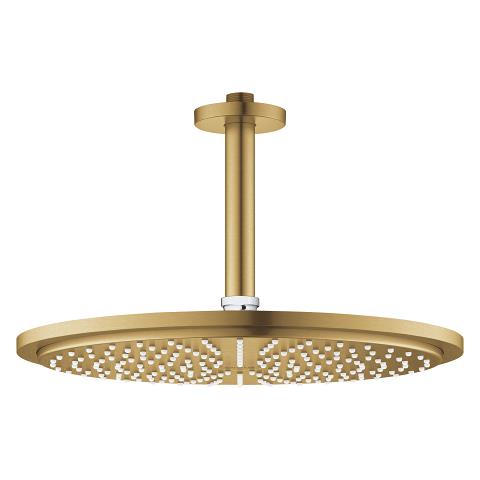 Grohe Rainshower Cosmopolitan 310 Tepe Duşu Seti 31 cm, Fırçalı Altın - 26067GN0