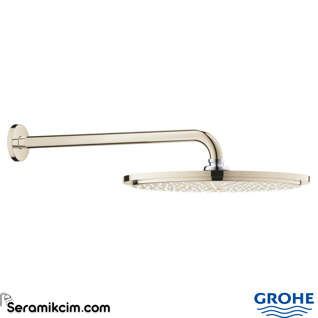 Grohe Rainshower Cosmopolitan 310 Tepe Duşu Seti 31 cm, Parlak Nikel 26066BE0