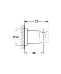 Grohe Rainshower El Duşu Askısı Krom - 27074000