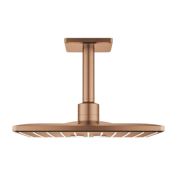 Grohe Rainshower Mono 310 Cube Tepe Duşu Seti, 2 Akışlı, Fırçalı Bakır - 26481DL0