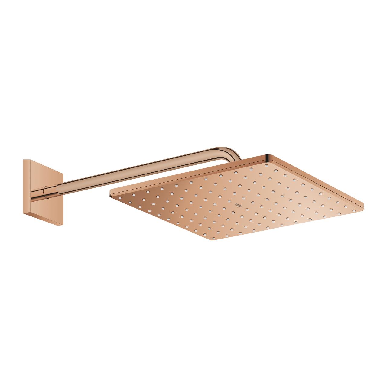 Grohe Rainshower Mono 310 Cube Tepe Duşu Seti, 31 cm, 1 Fonksiyonlu, Parlak Bakır