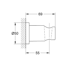 Grohe Rainshower Sabit Duş Askısı, Fırçalı Bakır - 27074DL0