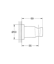 Grohe Rainshower Sabit Duş Askısı, Fırçalı Nikel 27074EN0