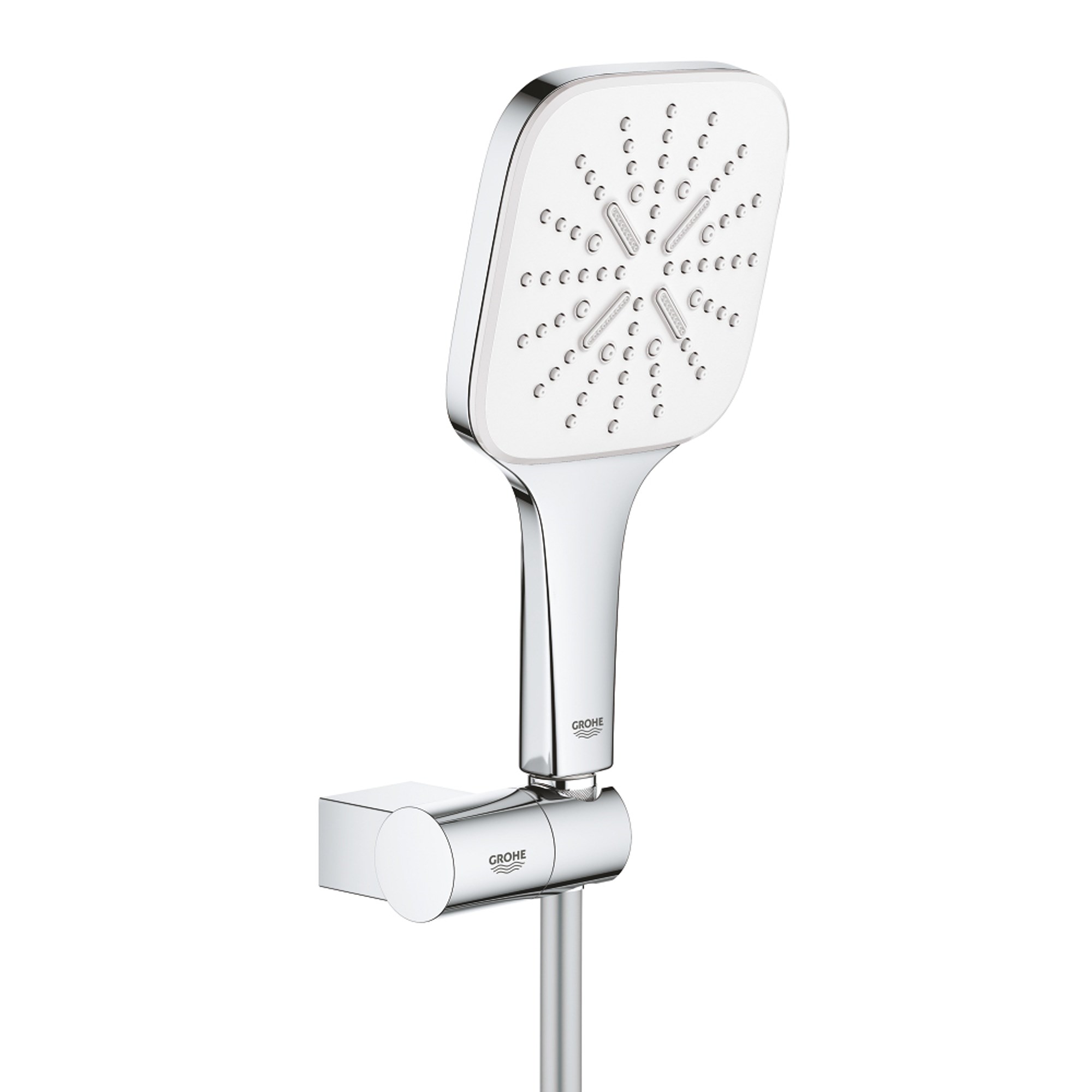 Grohe Rainshower SmartActive 130 Cube Duş Askısı ve El Duşu Seti 3 Fonksiyonlu Beyaz 26588LS0