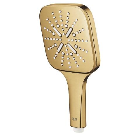 Grohe RainShower SmartActive 130 Cube El Duşu, 3 Akışlı, Fırçalı Altın - 26582GN0