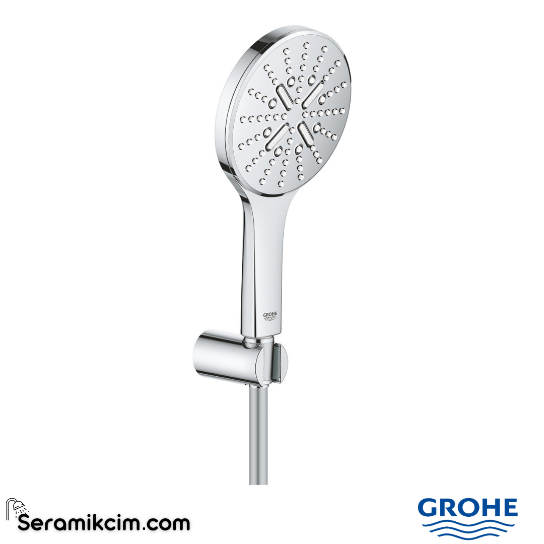 Grohe RainShower SmartActive 130 El Duşu, 3 Akışlı Krom 26581000 - 26581000