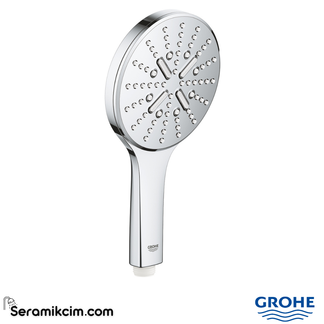Grohe RainShower SmartActive 130 El Duşu, 3 Fonksiyonlu Krom 26574000