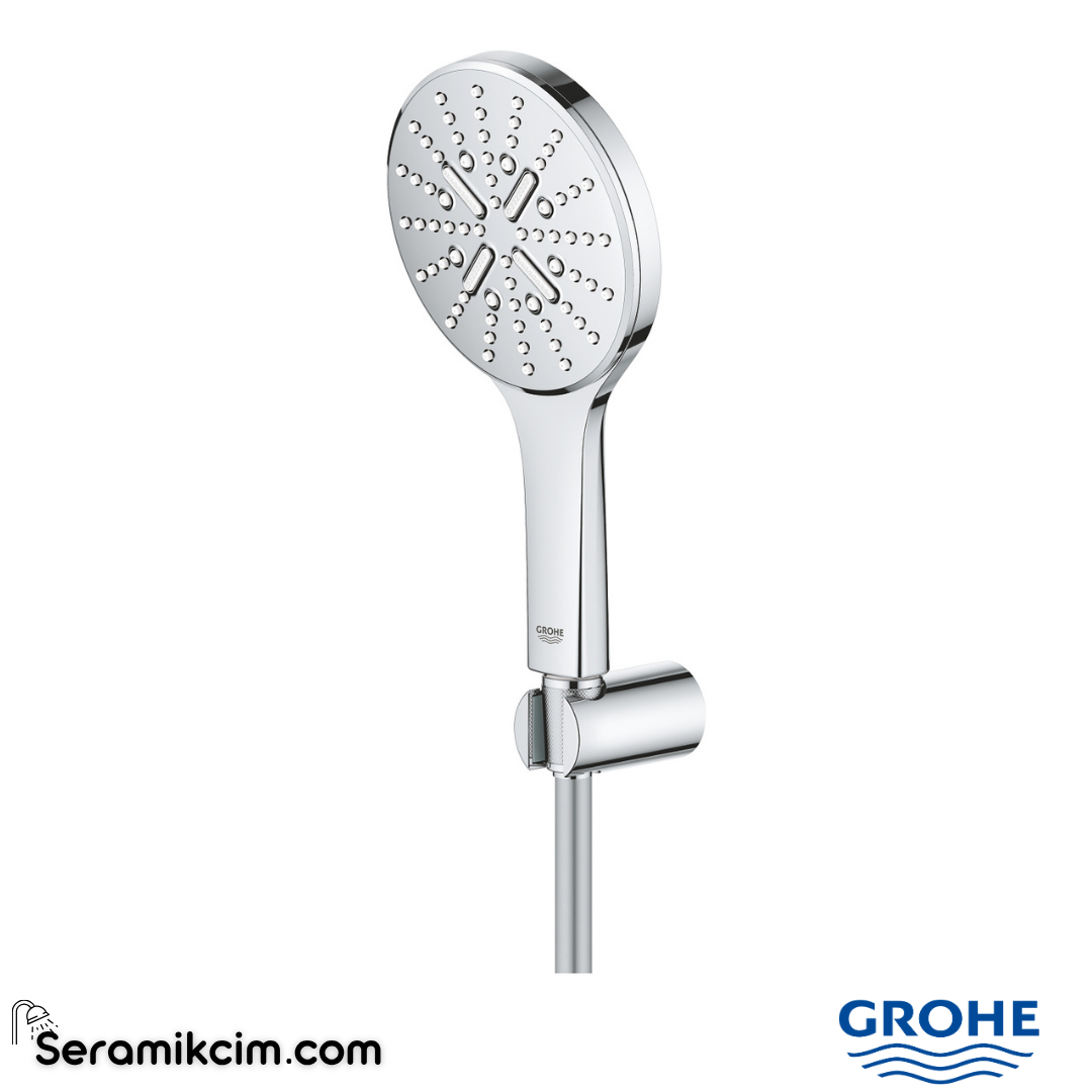 Grohe RainShower SmartActive 130 El Duşu, 3 Akışlı Krom 26581000 - 26581000