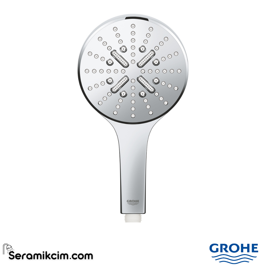 Grohe RainShower SmartActive 130 El Duşu, 3 Fonksiyonlu Krom 26574000
