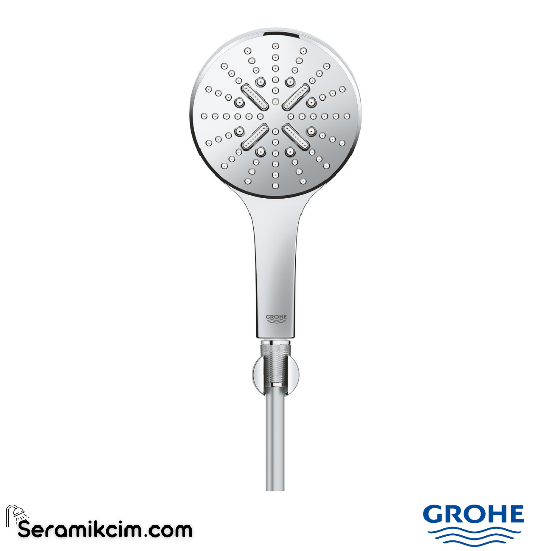 Grohe RainShower SmartActive 130 El Duşu, 3 Akışlı Krom 26581000 - 26581000