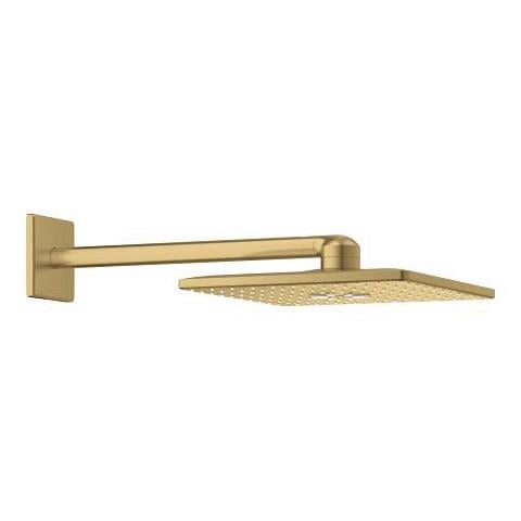Grohe Rainshower SmartActive 310 Cube Tepe Duşu Seti, 31 cm, 2 Akışlı, Fırçalı Altın - 26479GN0