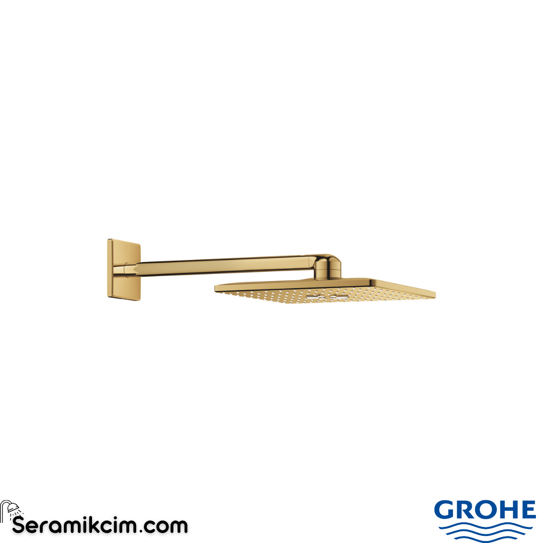 Grohe Rainshower SmartActive 310 Tepe Duşu Set Duvardan Parlak Altın 26479GL0
