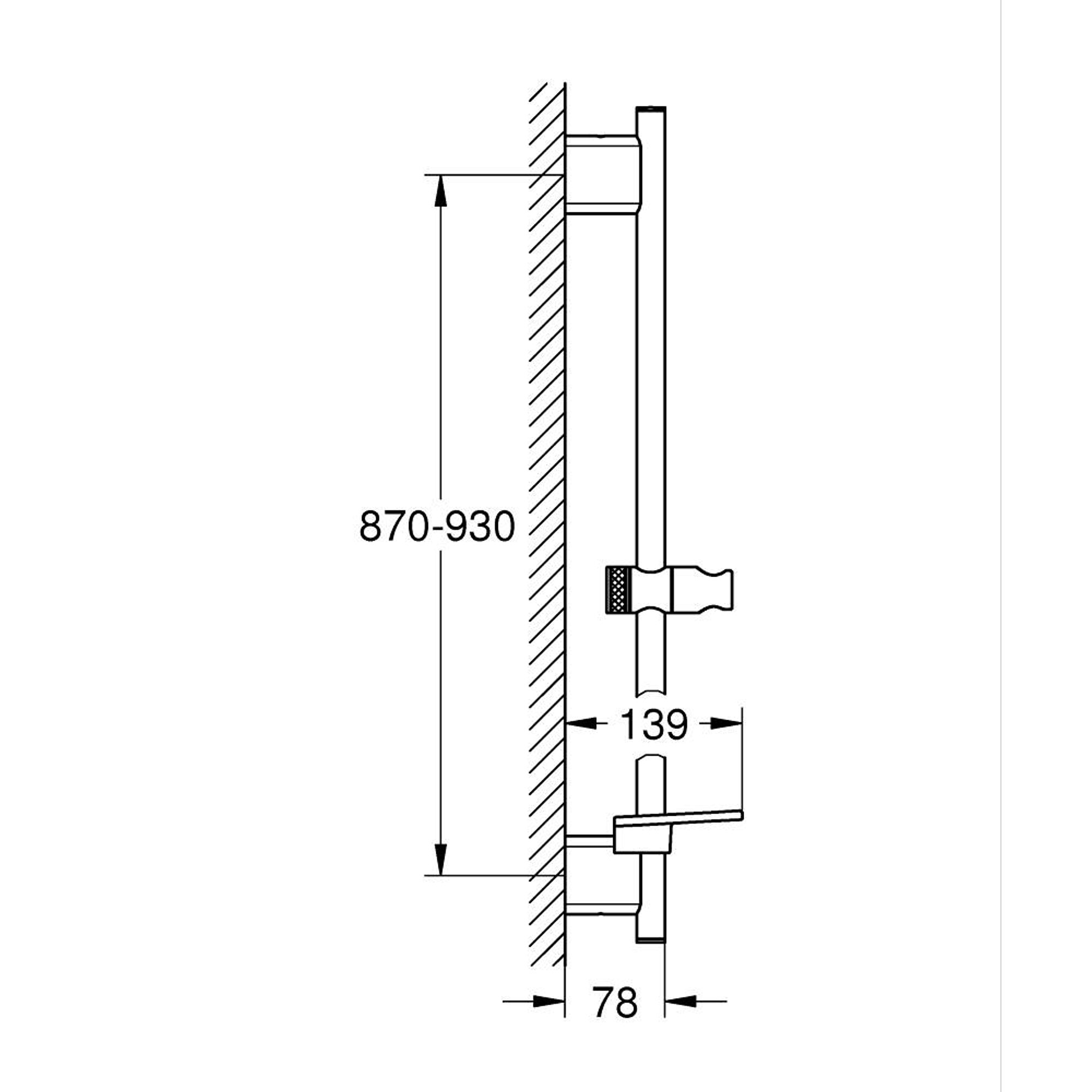 Grohe Rainshower SmartActive Duş Sürgüsü 900 mm Parlak Altın 26603GL0