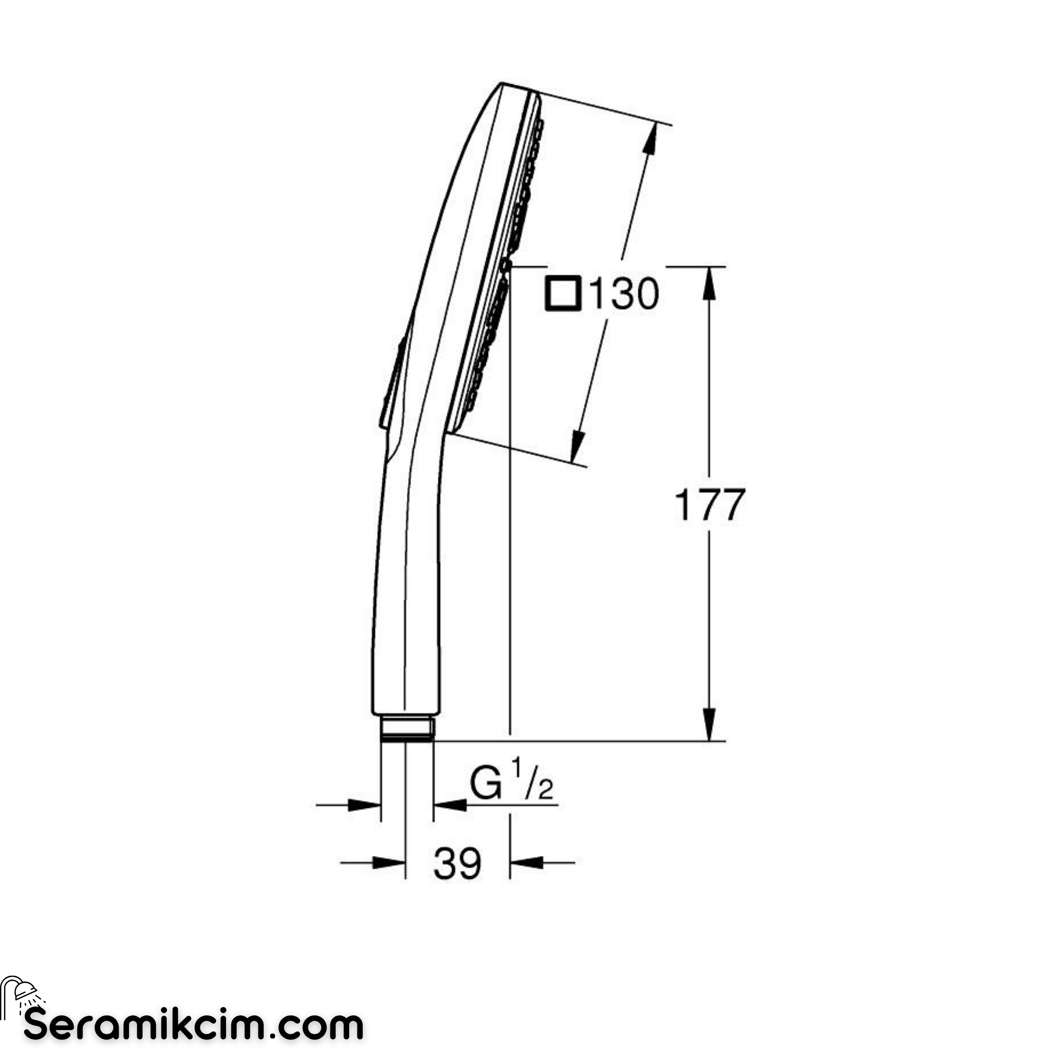 Grohe Rainshower SmartActive El duşu 3 Fonksiyonlu Paslanmaz Çelik 26582DC0
