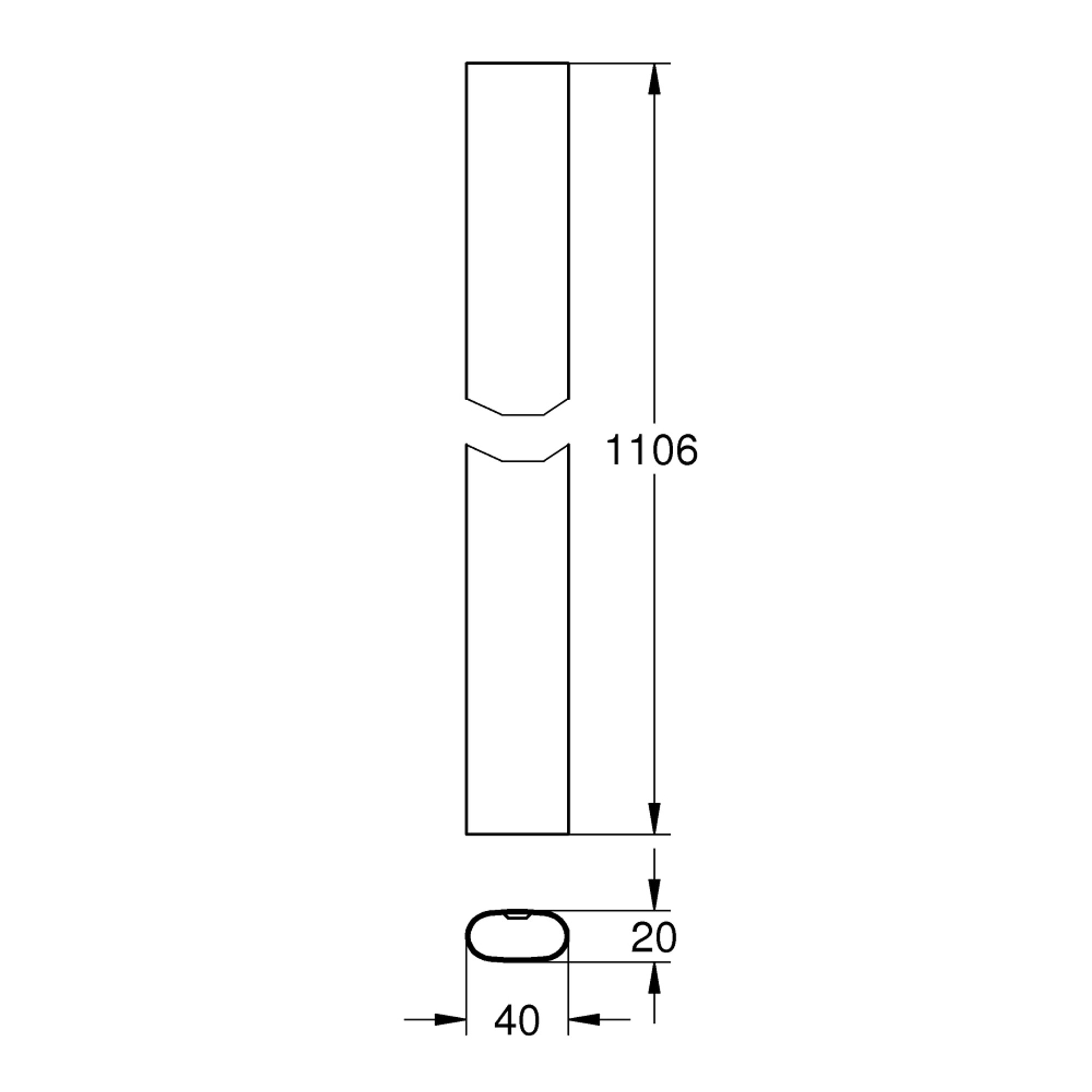 Grohe Rainshower SmartControl Duş Sistemi Yenileme Borusu Krom 48350000