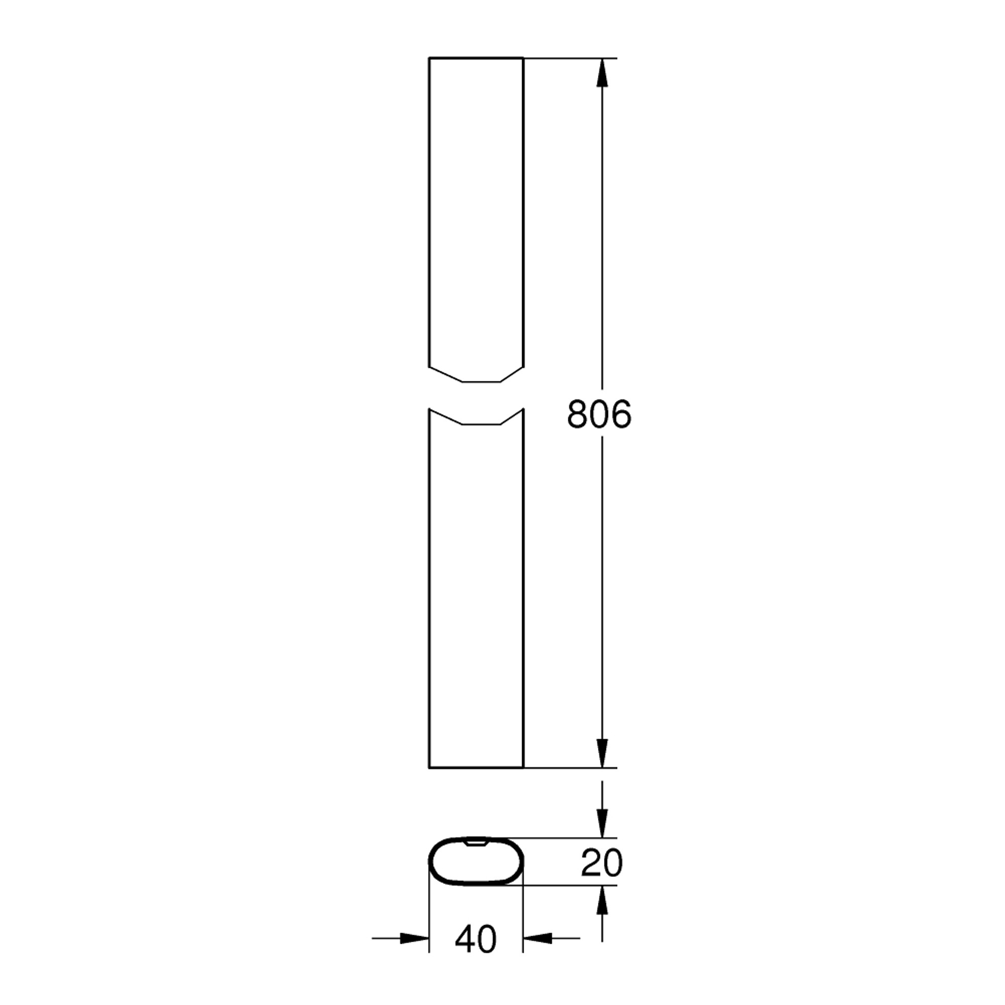 Grohe Rainshower SmartControl Duş Sistemi Yenileme Borusu Krom 48349000