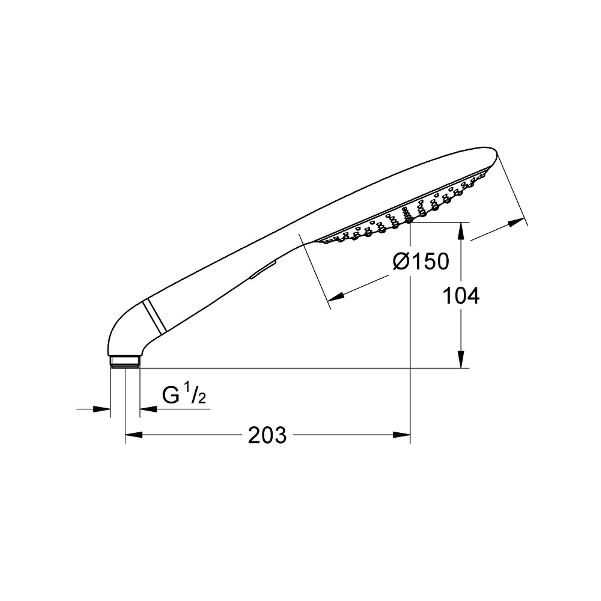 Grohe Rainshower Solo 150 El Duşu 2 Fonksiyonlu Krom 27272000