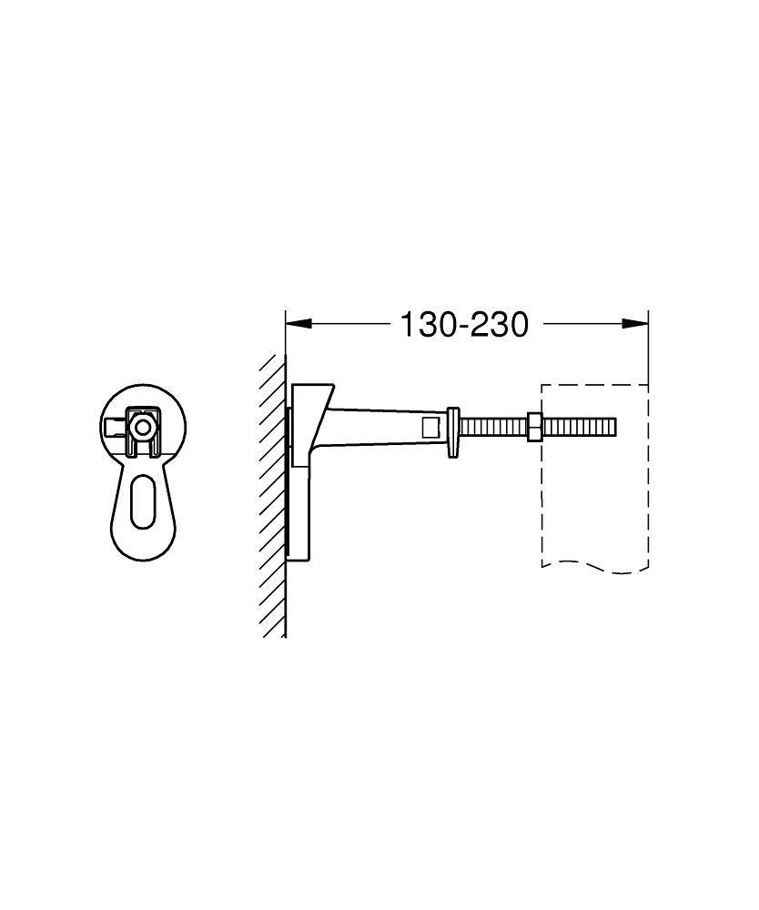Grohe Rapid SL Duvar Montaj Askısı (Opsiyonel) - 3855800M