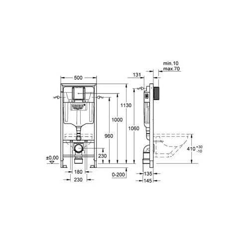 Grohe Rapid SL Gömme Rezervuar Pnömatik GD 2 - 38528001