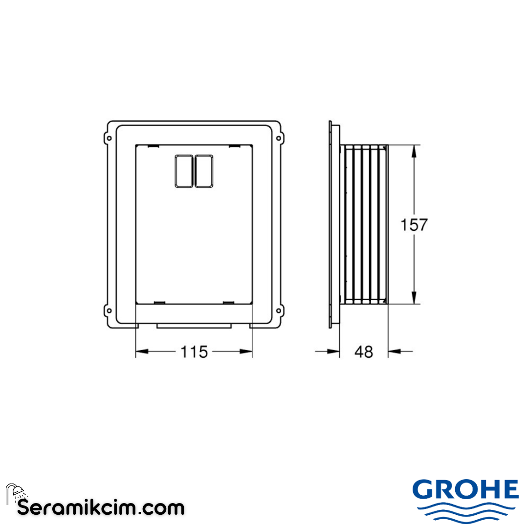 Grohe Rapid SL inspection chamber 40949000 - 40949000
