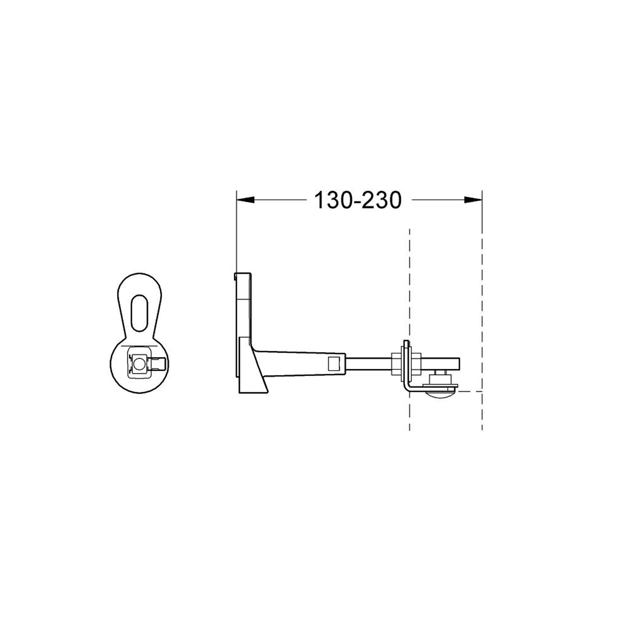 Grohe Rapid SL Xtra Ayarlanabilir Duvar Bağlantı Braketleri Krom 38733000