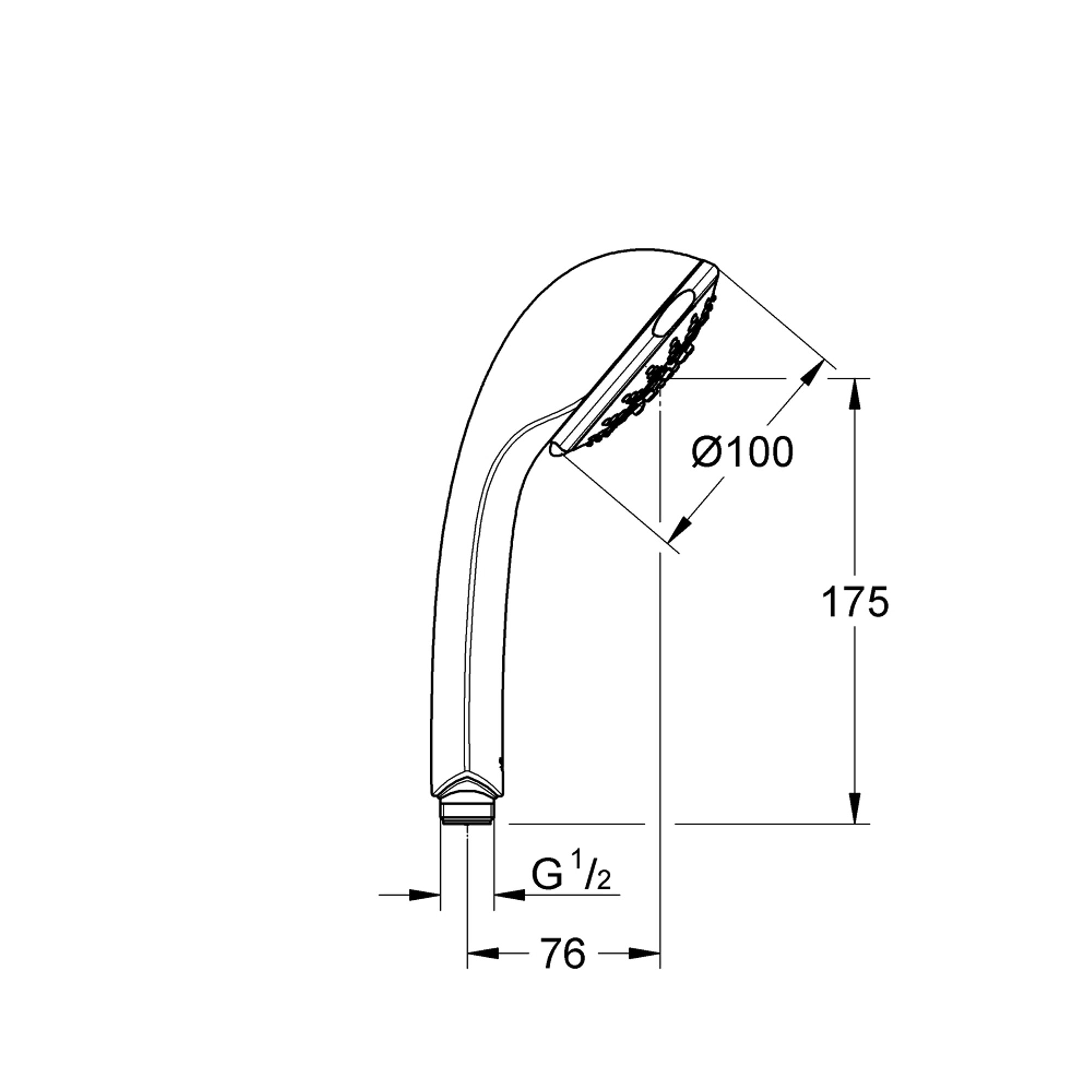Grohe Relexa 100 Five El Duşu 5 Fonksiyonlu Krom 28796000