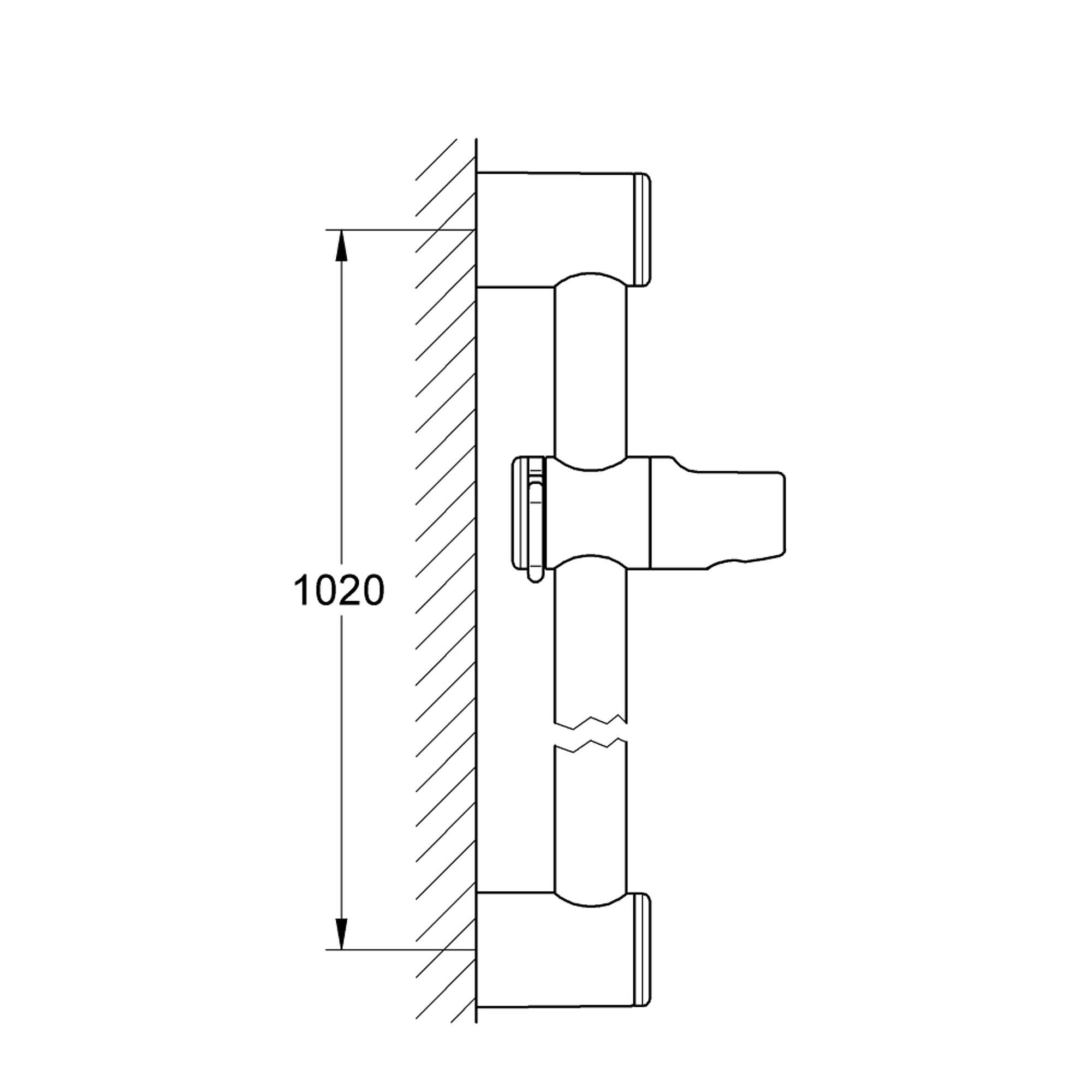 Grohe Relexa Duş Sürgüsü 1000 mm Krom 28621000
