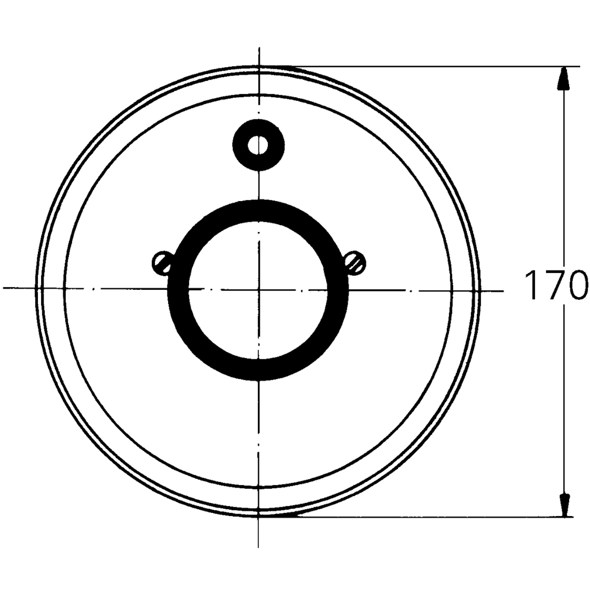 Grohe Rozet Ø170 Krom 46057000