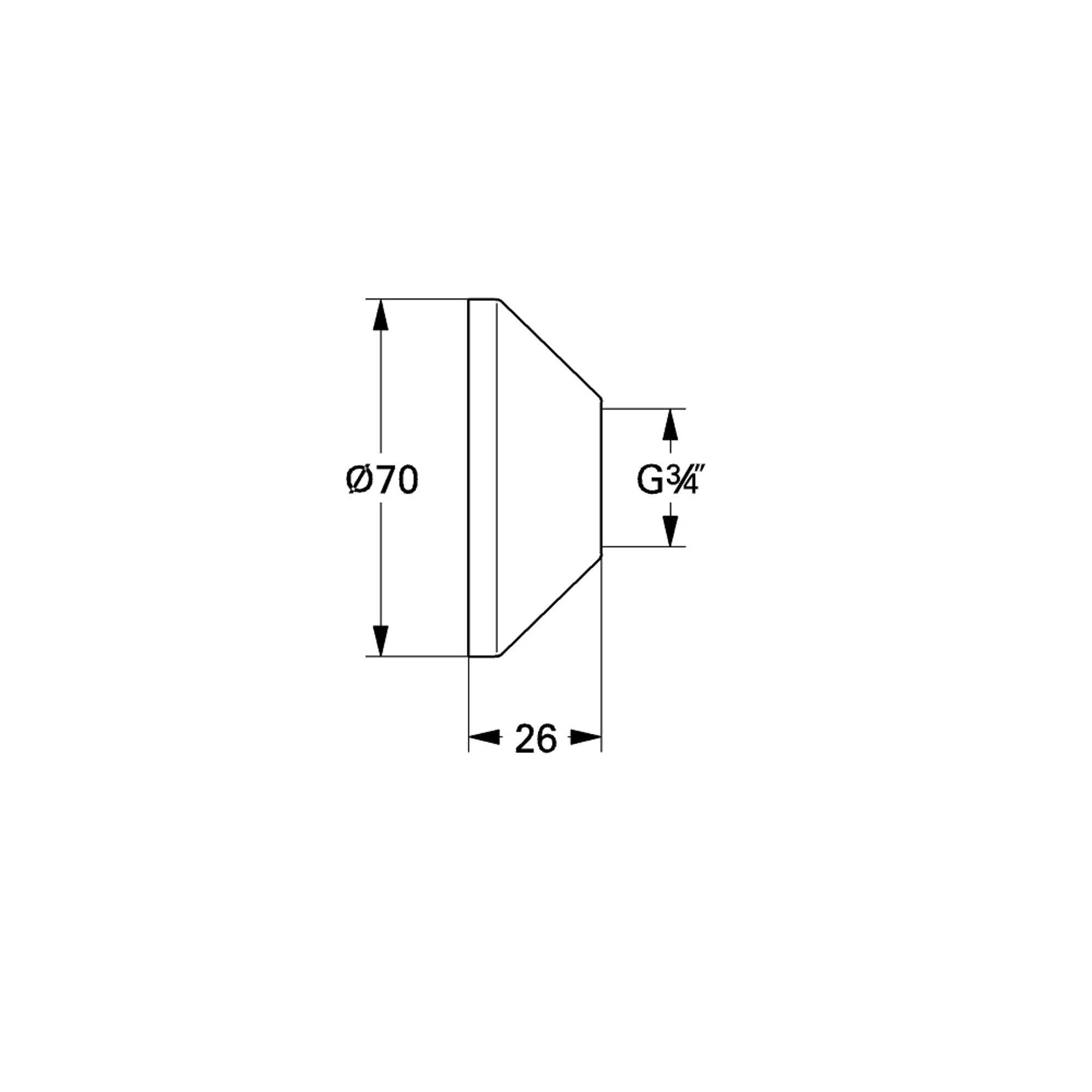 Grohe Rozet Krom 0221000M