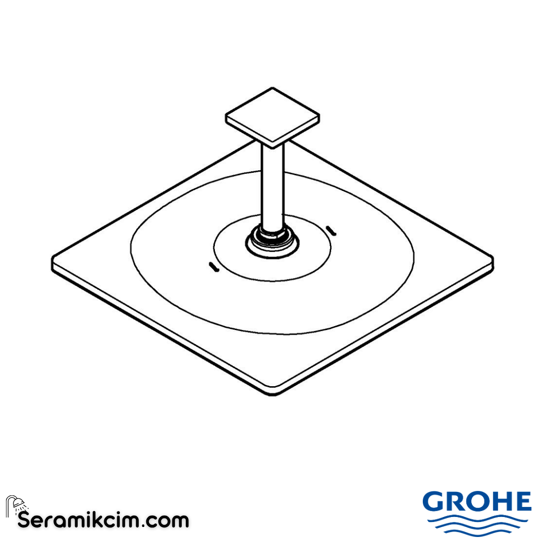 Grohe RSH 310 Mono Cube ceiling shwset 142mm 26566GN0 - 26566GN0