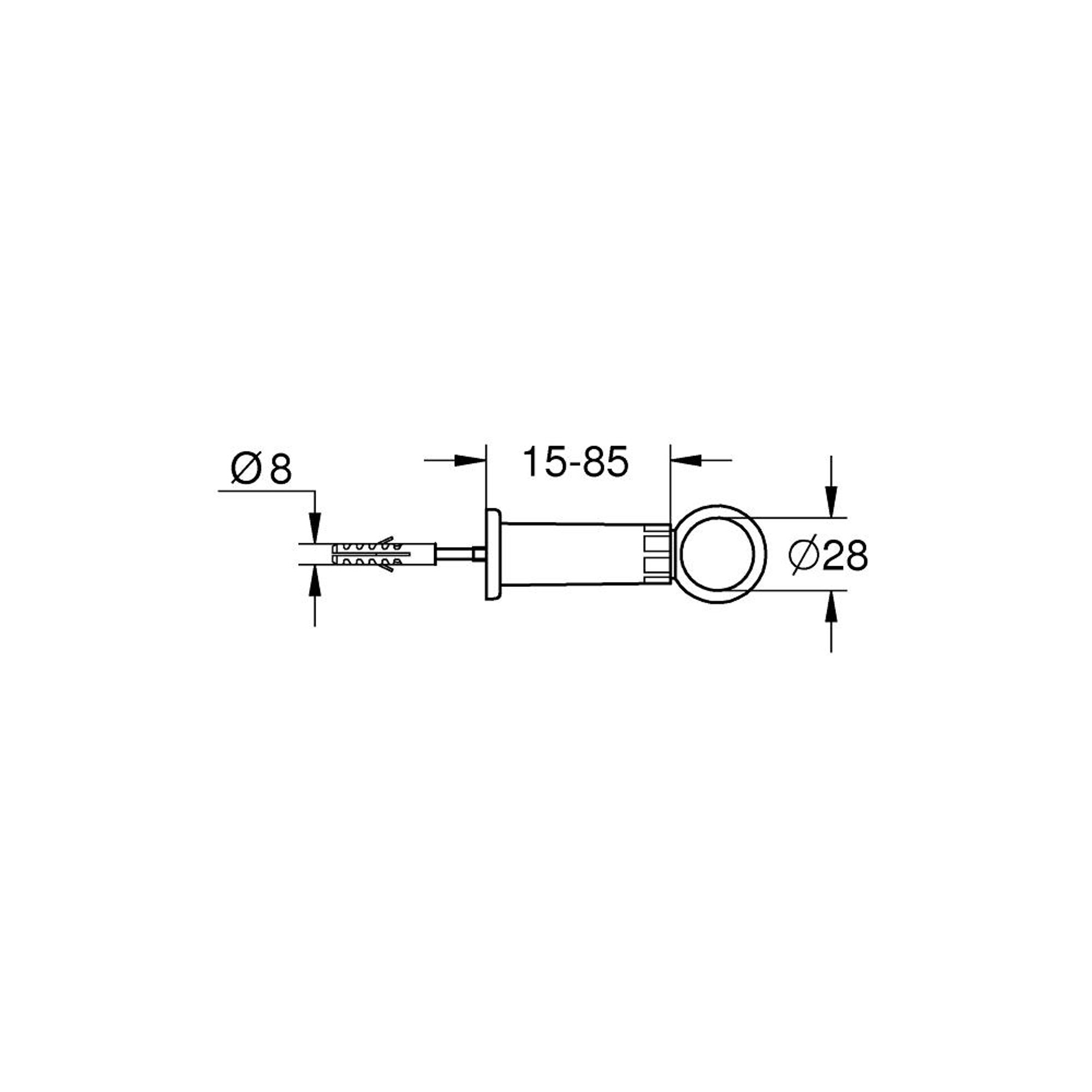 Grohe Sabitleme Parçası Krom 37132000
