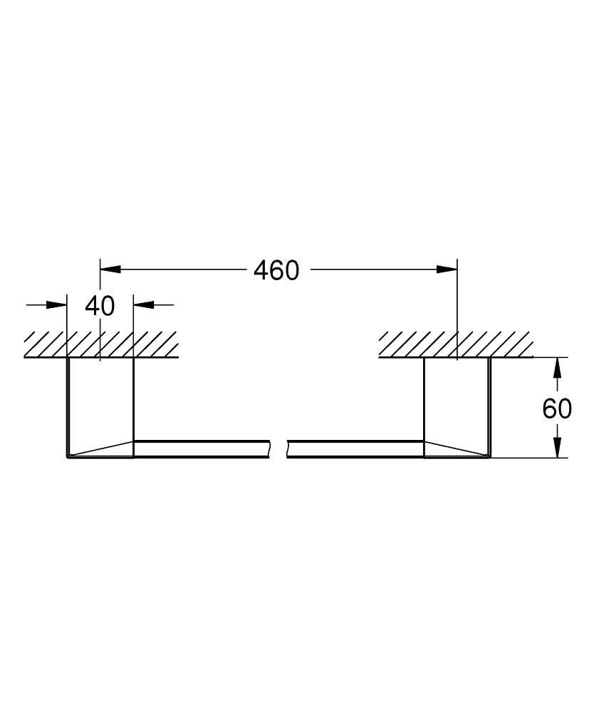 Grohe Selection Cube Havluluk, Krom - 40767000