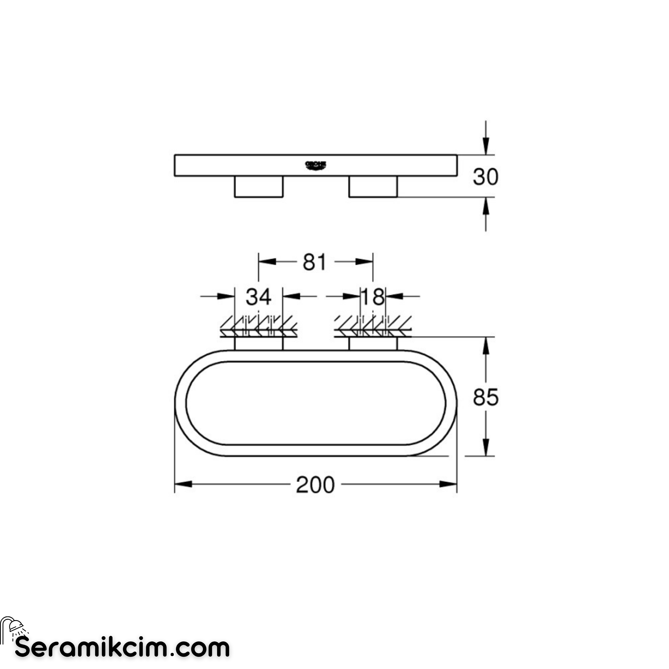Grohe Selection Halka havluluk 41035DC0
