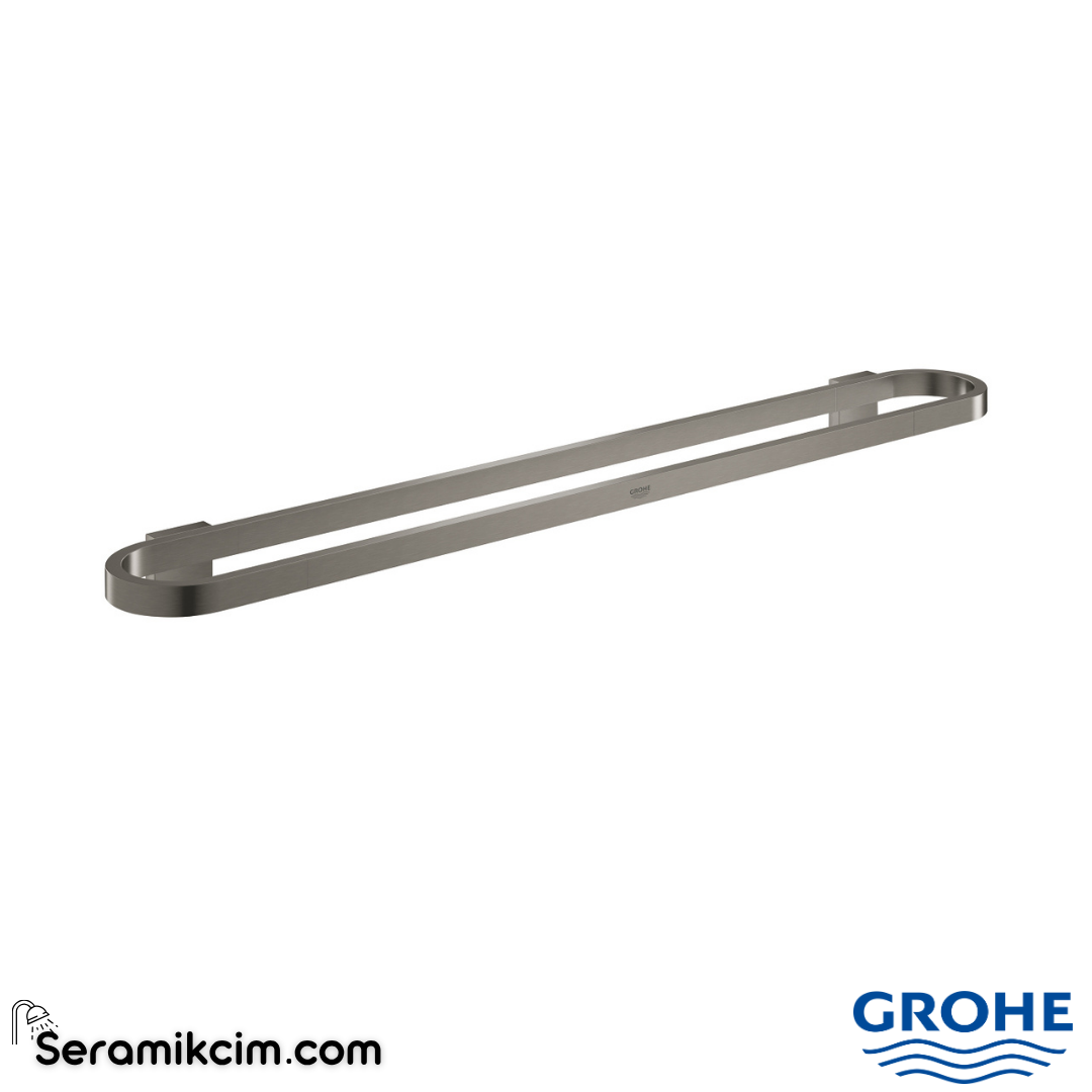 Grohe Selection Havluluk, 60 cm, Fırçalı Sert Grafit 41056AL0 - 41056AL0