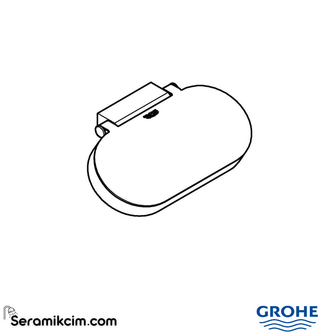 Grohe Selection Kapaklı Tuvalet Kağıtlığı, Fırçalı Bakır 41069DL0 - 41069DL0