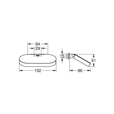 Grohe Selection Kapaklı Tuvalet Kağıtlığı, Bakır - 41069DA0 - 41069DA0