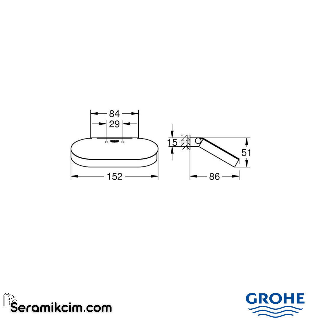 Grohe Selection Kapaklı Tuvalet Kağıtlığı, Fırçalı Bakır 41069DL0 - 41069DL0