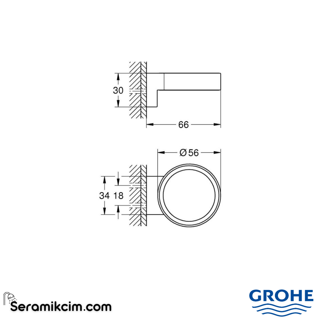 Grohe Selection Sabunluk Tutacağı, Parlak Bakır 41027DA0 - 41027DA0