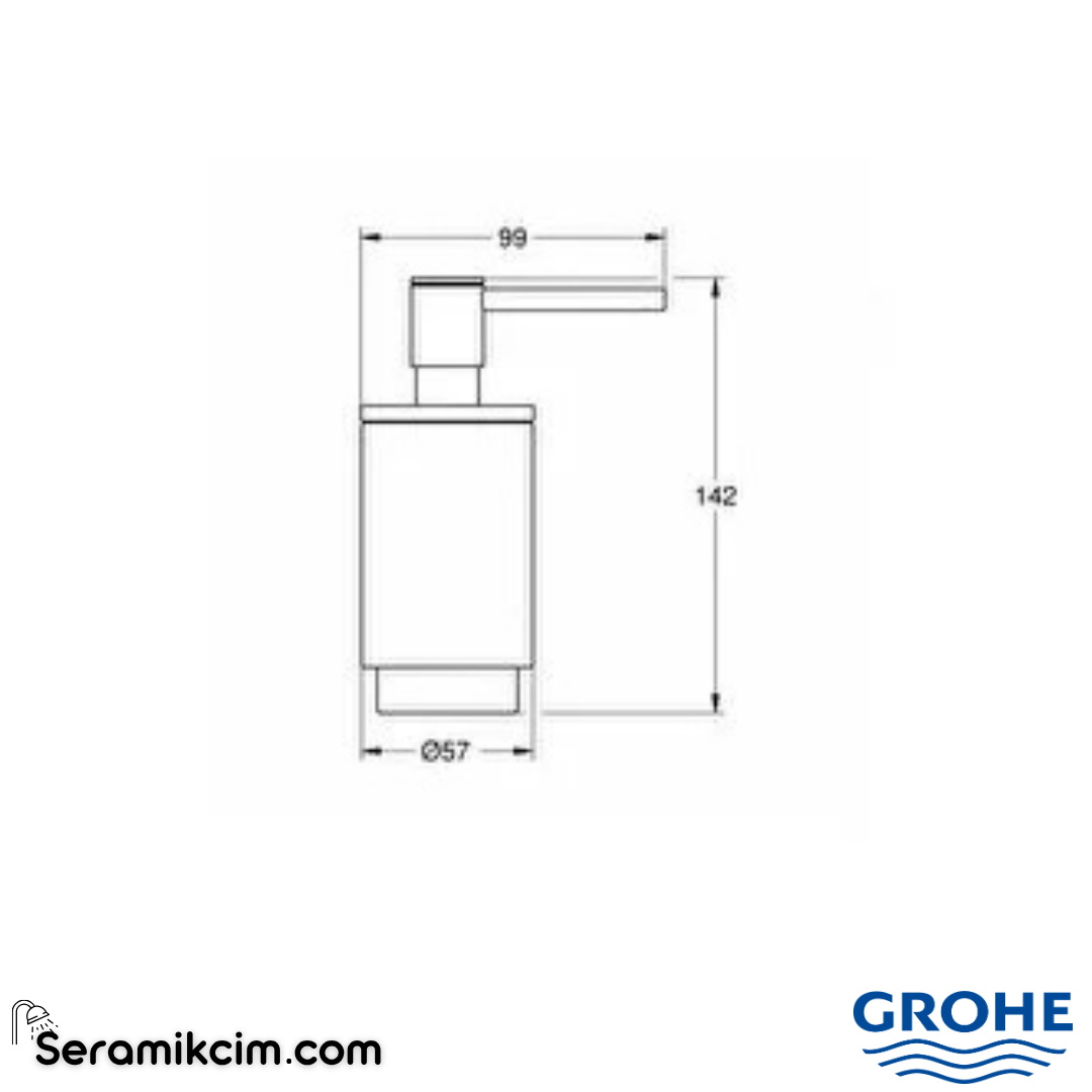 Grohe Selection Sıvı Sabunluk, Fırçalı Altın 41028GN0 - 41028GN0