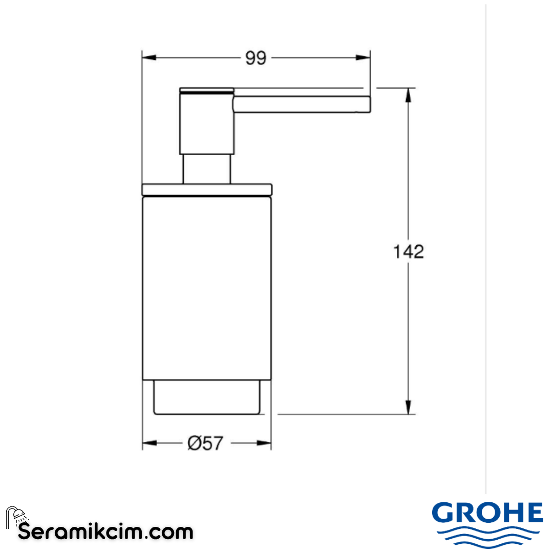 Grohe Selection Sıvı Sabunluk, Parlak Bakır 41028DA0 - 41028DA0