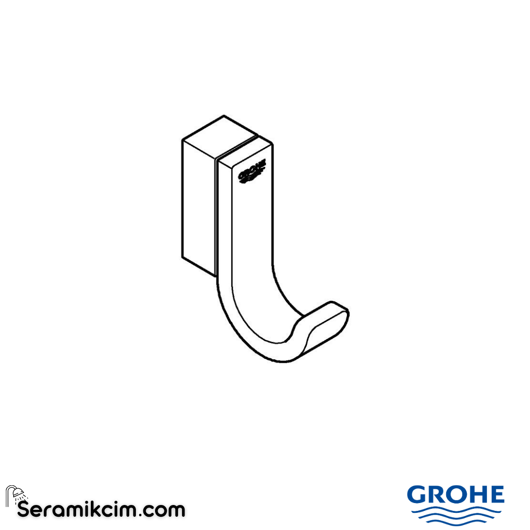 Grohe Selection Tekli Havlu/Bornoz Askısı Krom 41039000 - 41039000