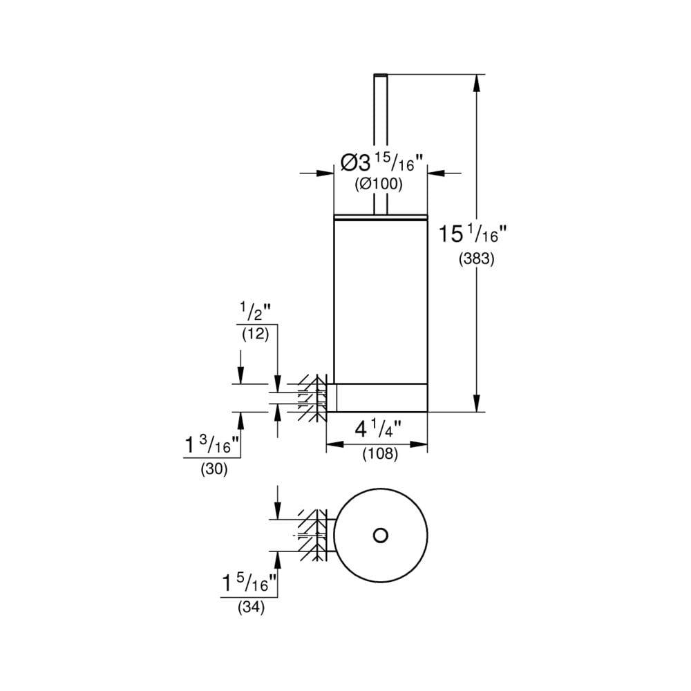 Grohe Selection Tuvalet Fırçalığı, Paslanmaz Çelik 41076DC0