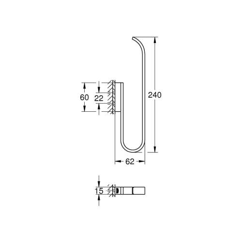 Grohe Selection Yedek Tuvalet Kağıtlığı Krom 41067000