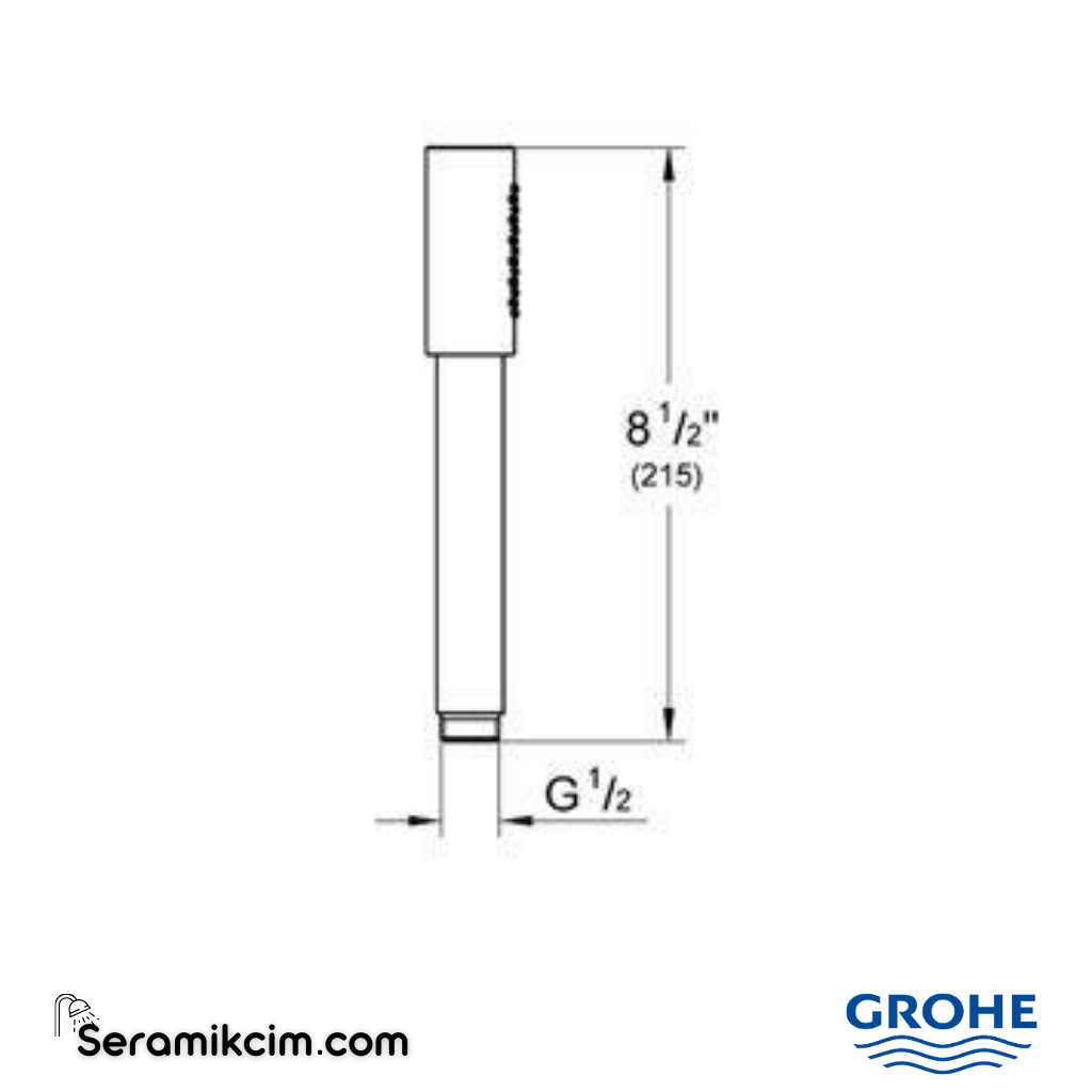 Grohe Sena Stick El Duşu, 1 Akışlı 28341000 - 28341000