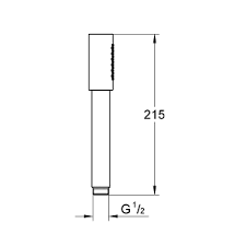 Grohe Sena Stick El Duşu, 1 Akışlı, Sert Grafit - 26465A00