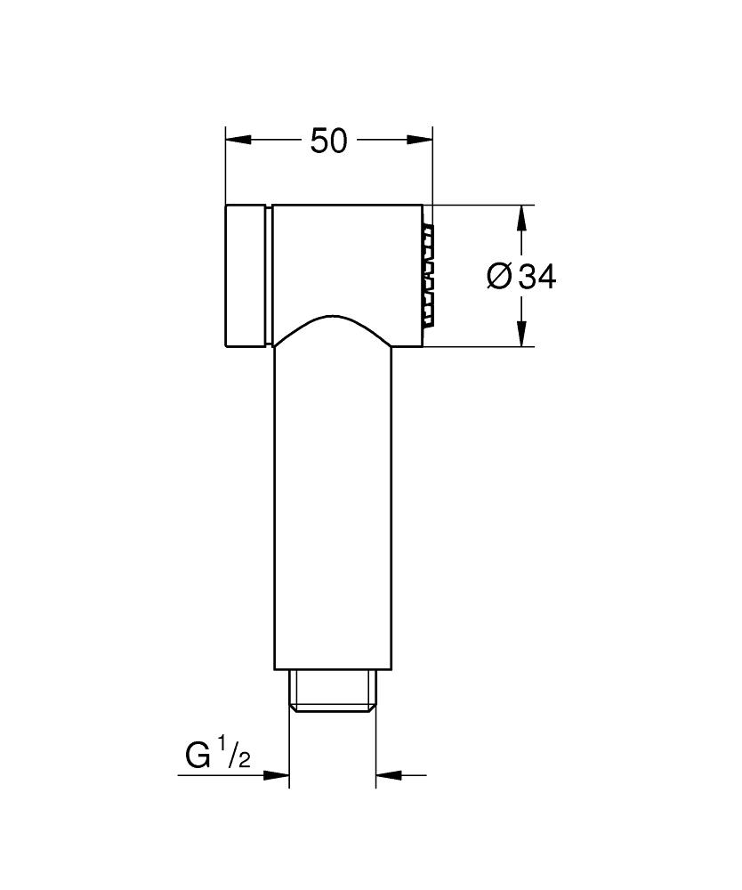 Grohe Sena Taharet Spreyi 35 El Duşu, 1 Fonksiyonlu Krom 26328000