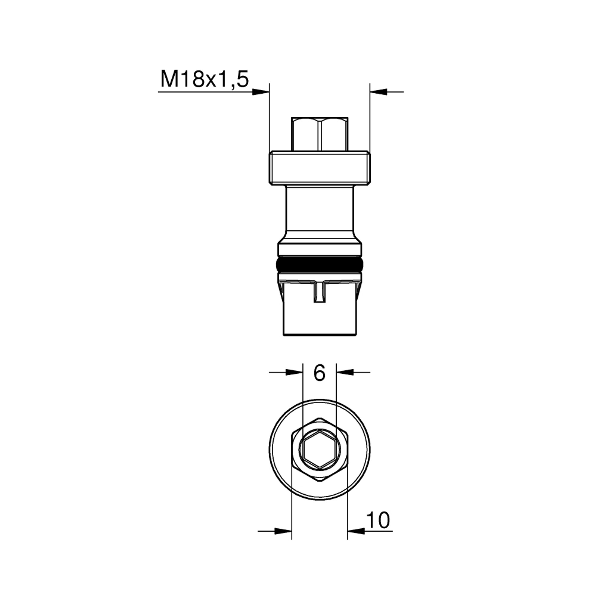 Grohe Servis Vanaları Krom 1405300M