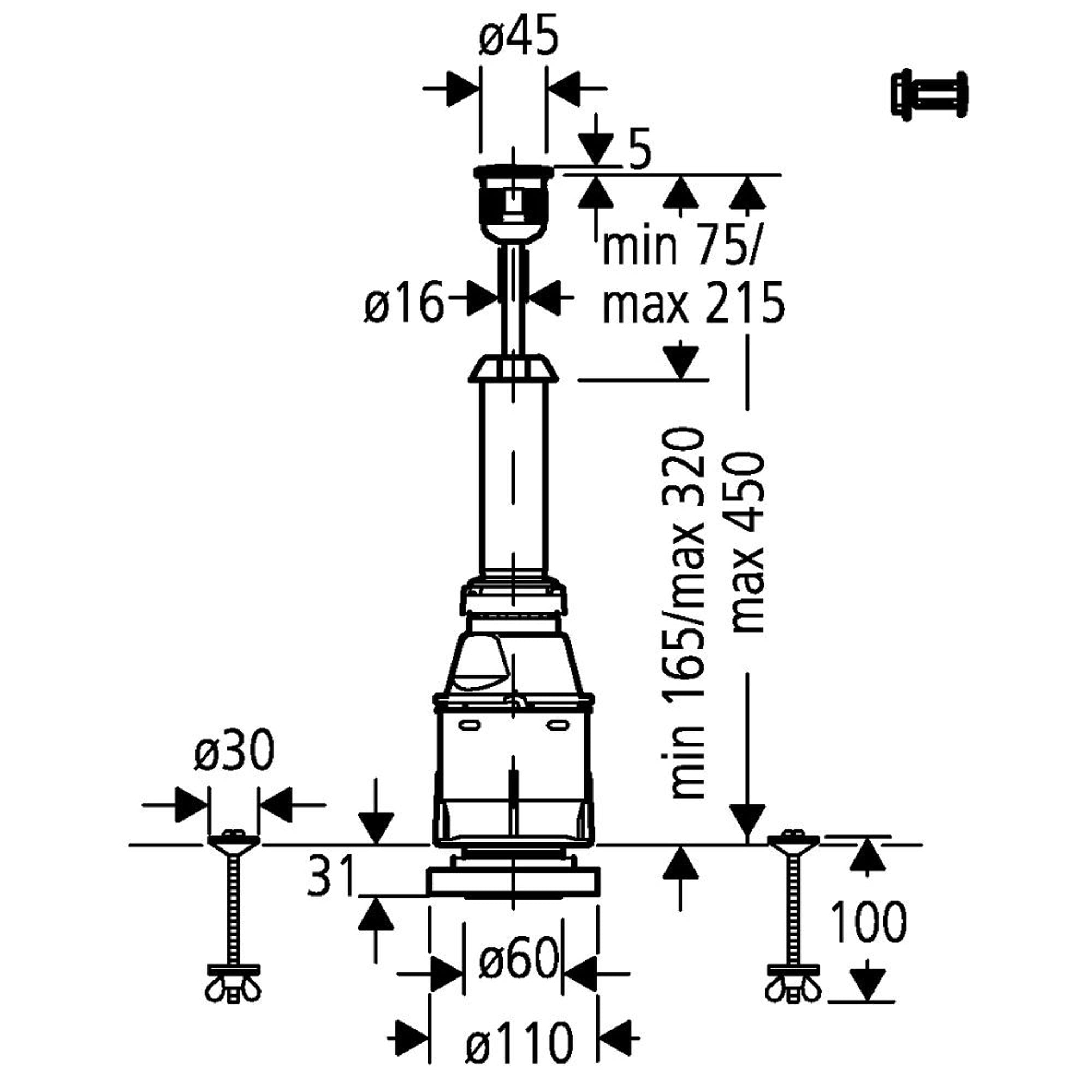Grohe Servo Boşaltma Valfi Krom 37085PI0