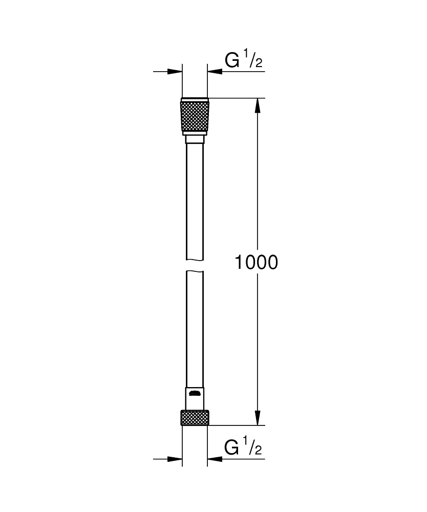 Grohe Silverflex Duş Hortumu, 100 cm Krom 26334001