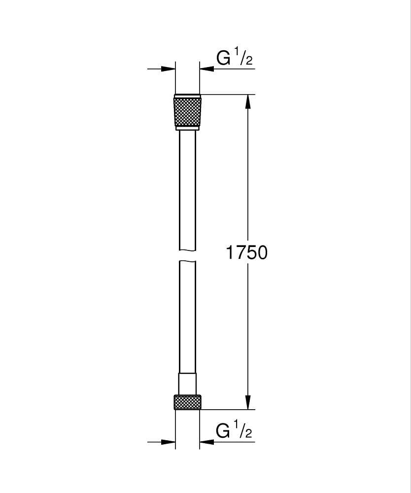 Grohe Silverflex Duş Hortumu 1,75 m Satin Grafit 28388MG1